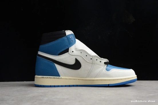 Blue Air DH3227-105 DH3227-105 x Jordan OG High 1 Military x Scott SP Travis Fragment 0428